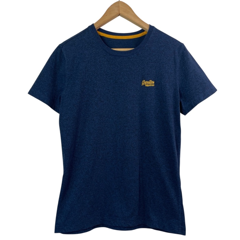Superdry Men’s Vintage Embroidered Crewneck Short Sleeve T-Shirt in Classic Blue